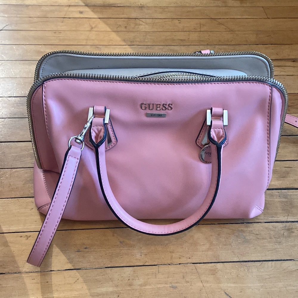 Beautiful Patent Pink Guess Purse